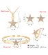 SET549 - Simple fashion cute star jewelry set